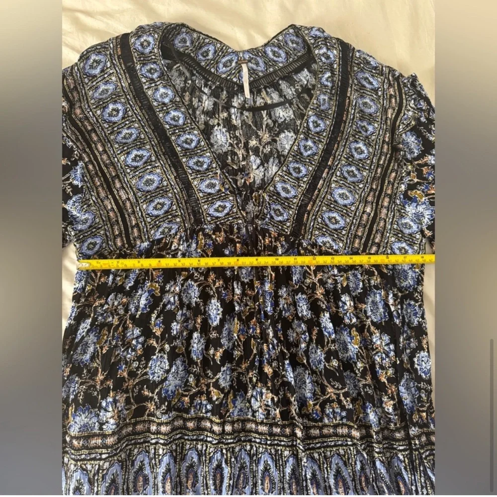 Free People Moonlight Dance Boho Floral Mini Dress